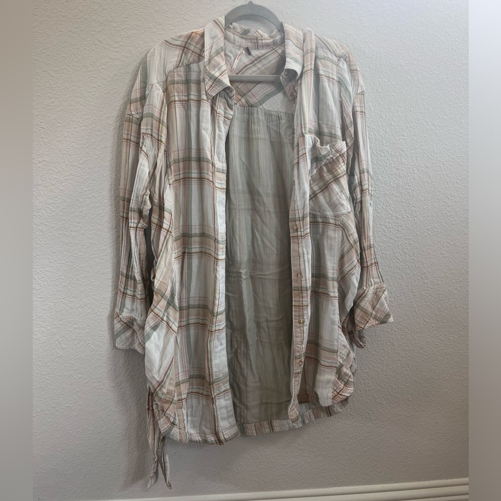 Free people button up shirt